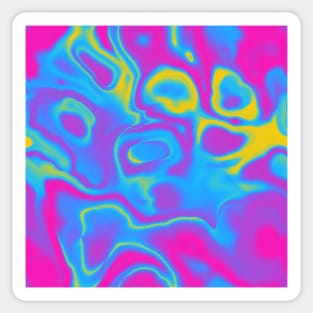 Pan Pride Abstract Swirled Spilled Paint Sticker